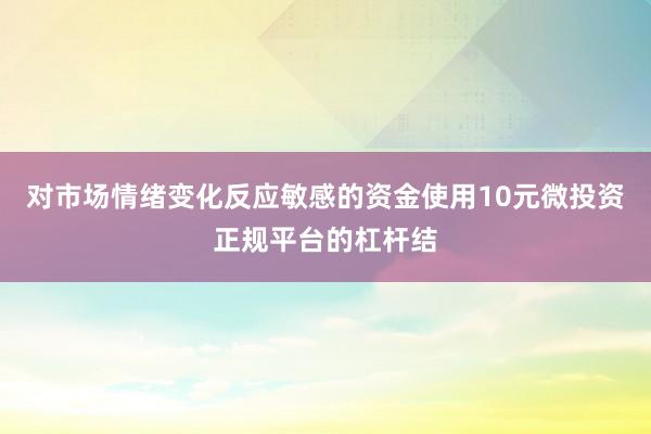 对市场情绪变化反应敏感的资金使用10元微投资正规平台的杠杆结