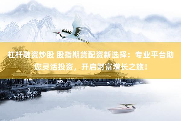 杠杆融资炒股 股指期货配资新选择：专业平台助您灵活投资，开启财富增长之旅！
